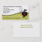 Pflegekraft-Visitenkarten Visitenkarte (Vorne/Hinten)