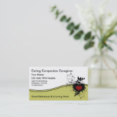 Pflegekraft-Visitenkarten Visitenkarte (Stehend Vorderseite)
