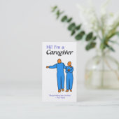 Pflegekraft-Visitenkarteschablone Visitenkarte (Stehend Vorderseite)