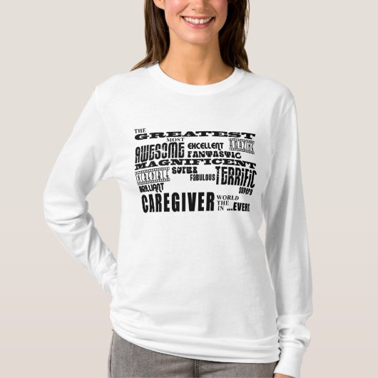 Pflegekräfte: Bestster Caregiver T-Shirt (Vorderseite)