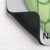 Pflegekräfte des grünen Herzens Mousepad (Ecke)