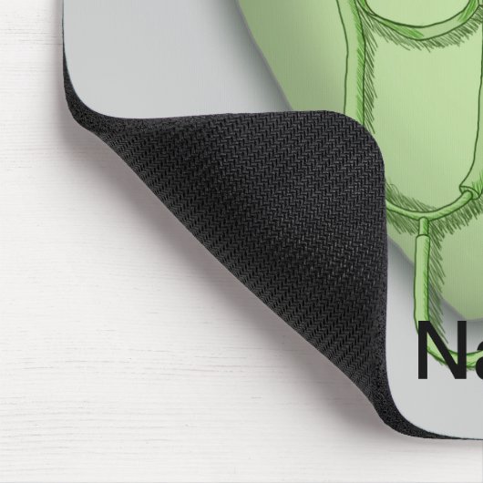 Pflegekräfte des grünen Herzens Mousepad (Ecke)