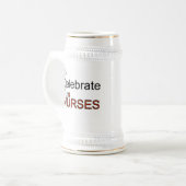 Pflegekräfte feiern T-Shirts und Geschenke Bierglas (Vorderseite Links)
