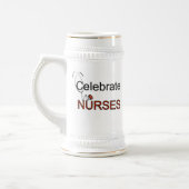 Pflegekräfte feiern T-Shirts und Geschenke Bierglas (Links)