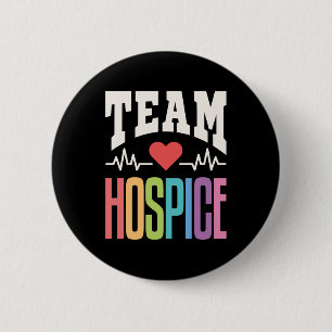 Pflegekräfte im Team Hospice Pflege Button