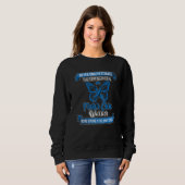 Pflegekrieger Adoptiert Kinder fördern Eltern Sweatshirt (Vorne ganz)