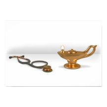 Pflegelampe und Stethoskop