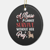 Pflegeleben | Ein Krankenleben mit Mops Keramik Ornament (Links)