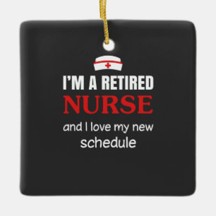 Pflegeleben Ich bin eine Krankenschwester Keramikornament