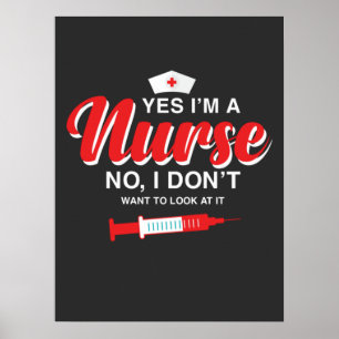Pflegeleben Ich bin Krankenschwester Poster