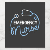 Pflegeleben | Krankenpflege in Notdiensten Weinetikett (Einzelnes Label)