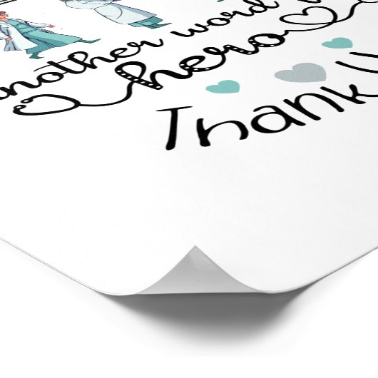 Pflegeleben | Krankenpfleger Poster (Ecke)