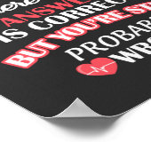 Pflegeleben | Krankenpflegerin Poster (Ecke)