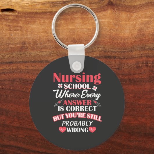 Pflegeleben | Krankenpflegerin Schlüsselanhänger (Vorderseite)