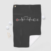 Pflegeleben | Nurse Heartbeat Golfhandtuch (Insitu)