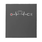 Pflegeleben | Nurse Heartbeat Notizblock (Vorderseite)