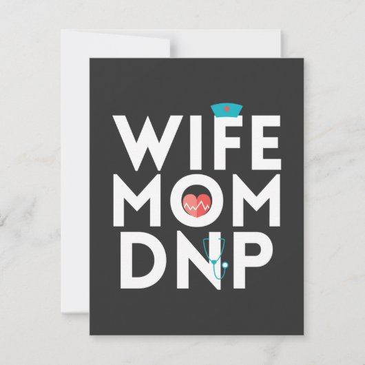 Pflegeleben | Nurse Practitioner Mama Ehefrau Dankeskarte (Vorderseite)