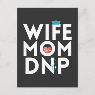 Pflegeleben Nurse Practitioner Mama Ehefrau Postkarte