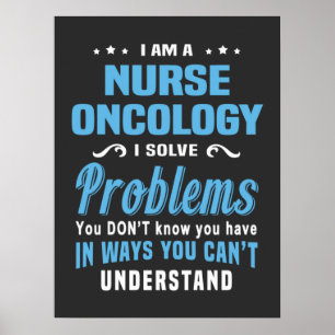 Pflegeleben Onkologie der Krankenschwester Poster