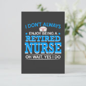 Pflegeleben | Remüde Nurse Dankeskarte (Stehend Vorderseite)