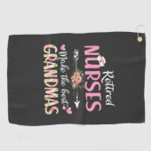 Pflegeleben | Ruheständlerin Die besten Weihnachte Golfhandtuch (Horizontal)