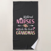 Pflegeleben | Ruheständlerin Die besten Weihnachte Strandtuch (Vorderseite)