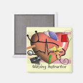 Pflegelehrer Vielen Dank Geschenke Magnet (Vorderseite/Rückseite)