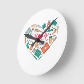 Pflegemittel Runde Wanduhr (Winkel)