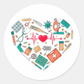 Pflegemittel Runder Aufkleber (Vorderseite)