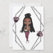 Pflegemutter mit Babydusche für Neugeborene Einladung (Rückseite)