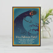 Pflegen eines Party Halloween-Party Einladung (Stehend Vorderseite)