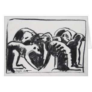 Pflegen meerkats - Kunstkarte