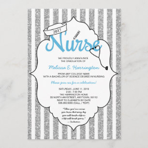 Pflegen Sie Abschluss, RN, der Zeremonie, Einladung