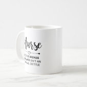 Pflegen Sie weil Badass Leben Kaffeetasse (Vorderseite Links)