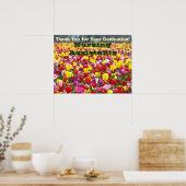Pflegenassistenten-Wochenplakate Dank-Widmung Poster (Küche)