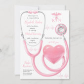 Pflegende Absolventin lizenzierte Berufstätigkeit Einladung (Vorderseite)