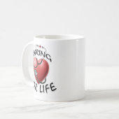 Pflegender Lebenspfleger Tasse (Vorderseite Links)
