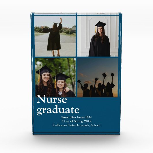 Pflegepersonal-Abschluss Fotoblock (Vorderseite)