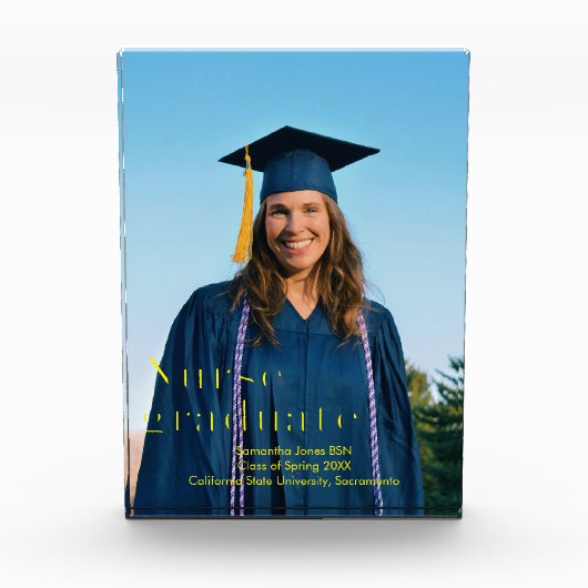 Pflegepersonal-Abschluss Fotoblock (Vorderseite)