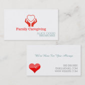 Pflegepersonal Krankenpflege Krankenpflege Kranken Visitenkarte (Vorne/Hinten)