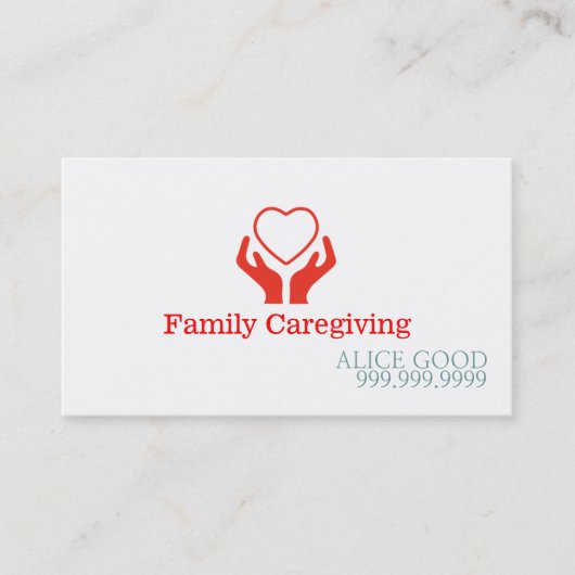 Pflegepersonal Krankenpflege Krankenpflege Kranken Visitenkarte (Vorderseite)