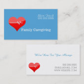 Pflegepersonal Krankenpflege Krankenpflege Visitenkarte (Vorne/Hinten)