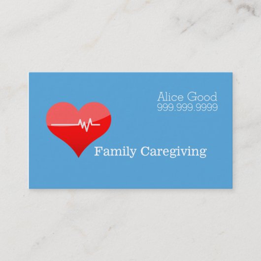 Pflegepersonal Krankenpflege Krankenpflege Visitenkarte (Vorderseite)