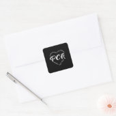 Pflegepersonal, PC, Zuhause Quadratischer Aufkleber (Umschlag)