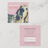 Pflegepersonal Schönheitssalon Baden- und Pflegesa Terminkarte (Vorne/Hinten)