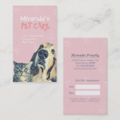 Pflegepersonal Schönheitssalon Baden- und Pflegesa Terminkarte (Vorne/Hinten)