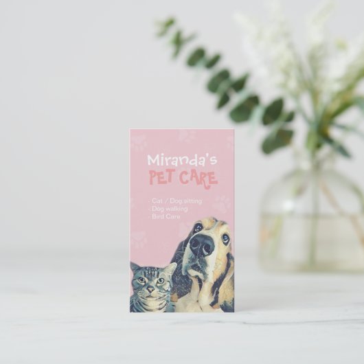 Pflegepersonal Schönheitssalon Baden- und Pflegesa Terminkarte (Stehend Vorderseite)