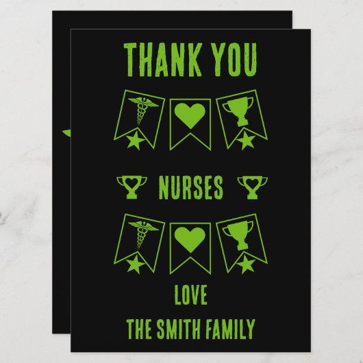 Pflegepersonal Vielen Dank (Vorne/Hinten)