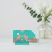 Pflegepersonal Visitenkarte (Stehend Vorderseite)