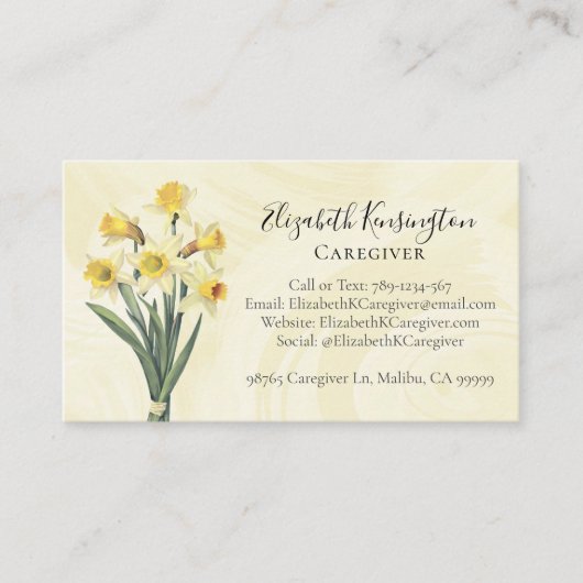 Pflegepersonal Visitenkarte (Vorderseite)